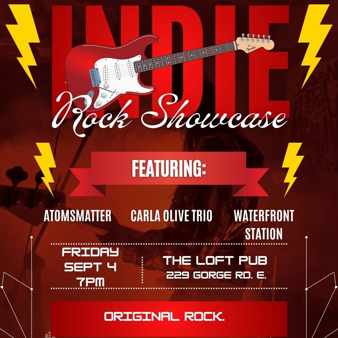 Excited to take the stage with my trio once again for an Indie Rock Showcase coming up September 4th @theloftpub sharing the bill with @atomsmatterband and Waterfront Station! Come and check out some ORIGINAL ROCK! 
#singersongwriter #rockers #originalmusic